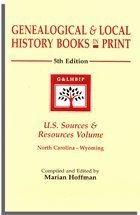 Genealogical & Local History Books in Print 5th Edition U.S. Sources & Resources (North Carolina  Wyoming),Used