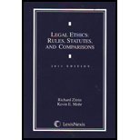 Legal Ethics: Rules, Statutes, And Comparisons,Used