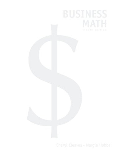 Business Math, Brief and Study Guide Value Package (Includes Mathxl 12Month Student Access Kit),Used