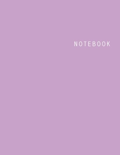 Notebook: Unlined Notebook Large (8.5 x 11 inches) 100 Pages Lilac Cover,Used