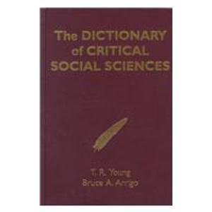 The Dictionary Of Critical Social Sciences,Used