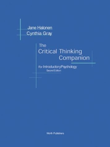 The Critical Thinking Companion for Introductory Psychology,New