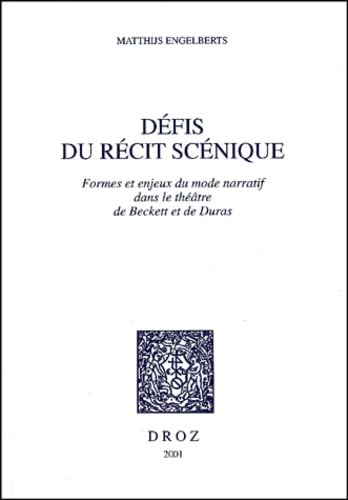 DEFIS DU RECIT SCENIQUE,Used