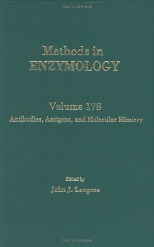 Antibodies, Antigens, And Molecular Mimicry (Volume 178) (Methods In Enzymology, Volume 178),New
