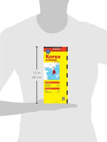 Korea & Seoul Travel Map Second Edition (Periplus Travel Maps),New