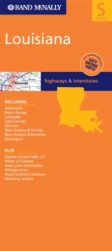 Rand McNally Louisiana: Highways & Interstates,Used