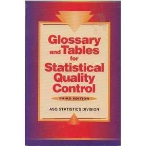 Glossary and Tables for Statistical Quality Control,Used