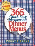 365 Quick, Easy and Inexpensive Dinner Menus,New