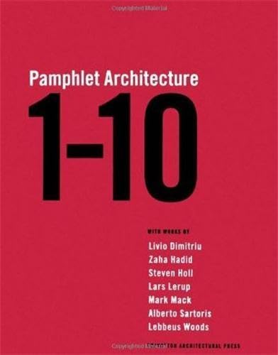 Pamphlet Architecture 110,Used
