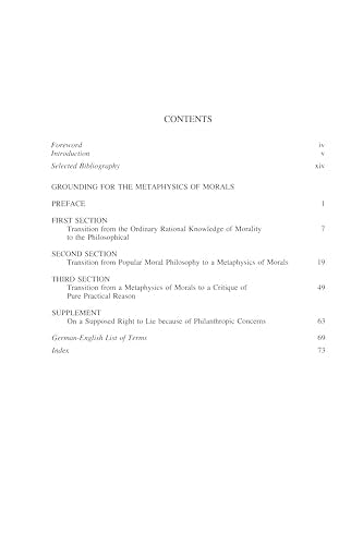 Grounding For The Metaphysics Of Morals: With On A Supposed Right To Lie Because Of Philanthropic Concerns (Hackett Classics),Used