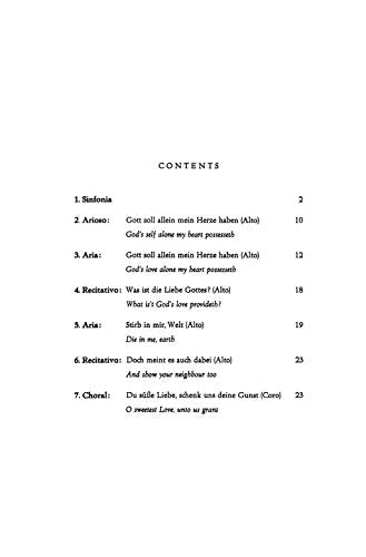 Cantata No. 169 Gott soll allein mein Herze haben: SATB with A Solo (Kalmus Edition),Used