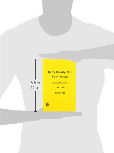 Surry County, North Carolina Court Minutes, 17681789,Used