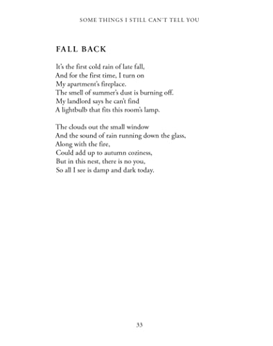 Some Things I Still Can't Tell You: Poems,New