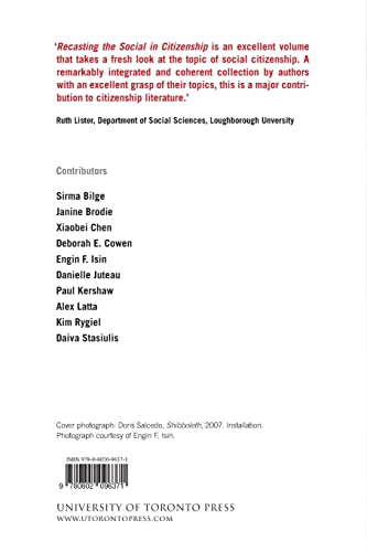 Recasting The Social In Citizenship,Used
