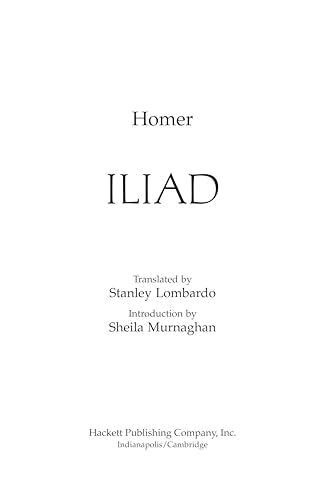 Iliad (Hackett Classics),New