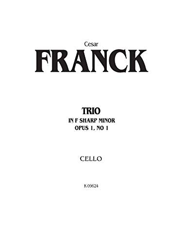 Trio in FSharp Minor, Op. 1, No. 1: For Violin, Cello and Piano (Kalmus Edition),Used