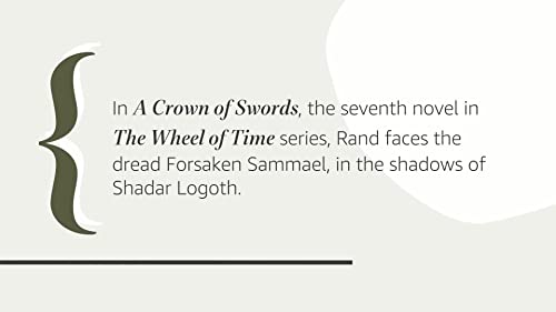 A Crown Of Swords (The Wheel Of Time, Book 7) (Wheel Of Time, 7),New