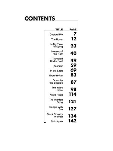 Led Zeppelin Physical Graffiti Platinum Guitar: Authentic Guitar TAB (Alfred's Platinum Album Editions),Used