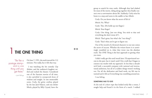 The ONE Thing: The Surprisingly Simple Truth About Extraordinary Results,New