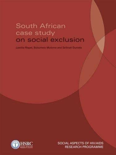 South African Case Study on Social Exclusion,Used