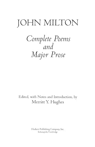 Complete Poems and Major Prose,New