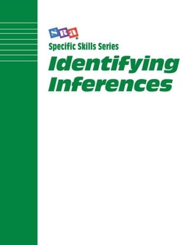 SRA, Specific Skill Series: Identifying Inferences, Book B,Used