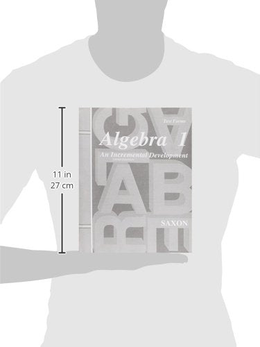 Algebra 1: An Incremental Development Test Forms, 3rd Edition,New