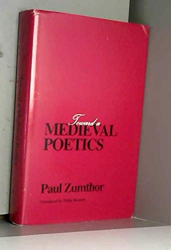 Toward A Medieval Poetics,Used