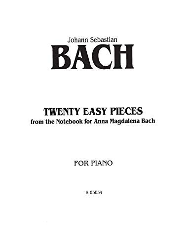 Twenty Easy Pieces from the Anna Magdalena Notenbuch (Kalmus Edition),Used