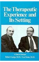 The Therapeutic Experience and Its Setting: A Clinical Dialogue (Therapeutic Experience & Settin C),Used