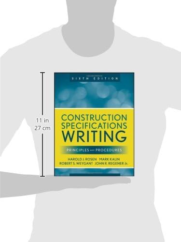 Construction Specifications Writing: Principles and Procedures,Used