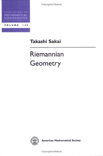 Riemannian Geometry (Translations Of Mathematical Monographs)
