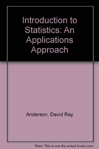 Introduction to statistics: An applications approach,Used