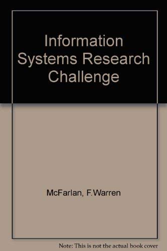 The Information systems research challenge (Research colloquium / Harvard Business School),Used