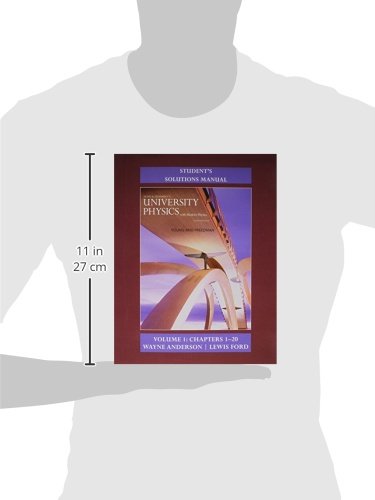 Student's Solution Manual for University Physics with Modern Physics Volume 1 (Chs. 120),Used