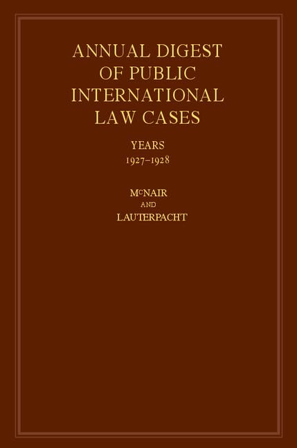 International Law Reports (Volume 4),Used