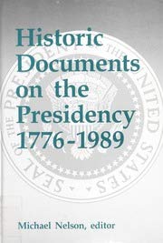 Historic Documents on the Presidency 17761989,Used