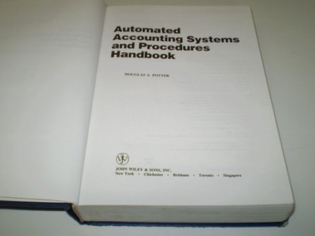 Automated Accounting Systems and Procedure Handbook,Used