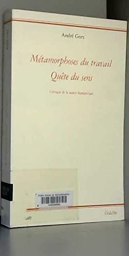 Mtamorphoses du travail qute du sens (0000),Used