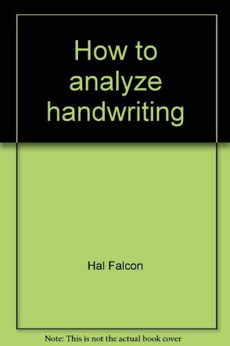 How to analyze handwriting,Used