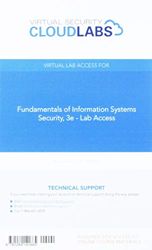 Fundamentals of Information Systems Security with Cybersecurity Cloud Labs: Print Bundle (Information Systems Security & Assuran,Used