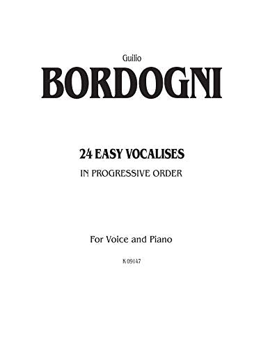 Twentyfour Easy Vocalises In Progressive Order (Kalmus Edition),Used