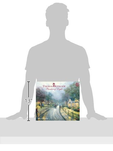 Thomas Kinkade Painter of Light 2014 Deluxe Wall Calendar,Used