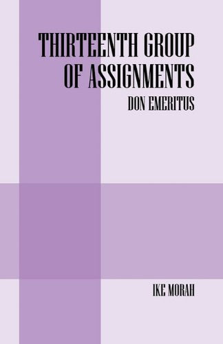 Thirteenth Group Of Assignments  Don Emeritus,Used
