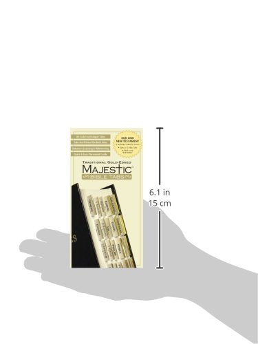 Majestic Traditional GoldEdged Bible Tabs,Used
