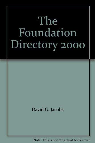 The Foundation Directory 2000,Used