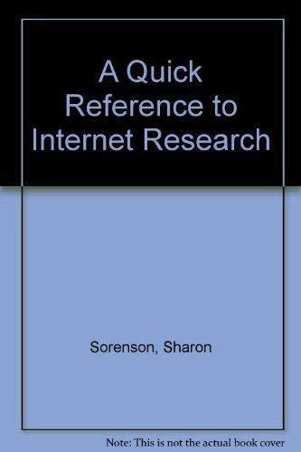 A Quick Reference to Internet Research,Used