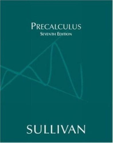 Precalculus, 7Th Edition