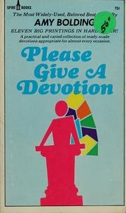 Please Give a Devotion,Used