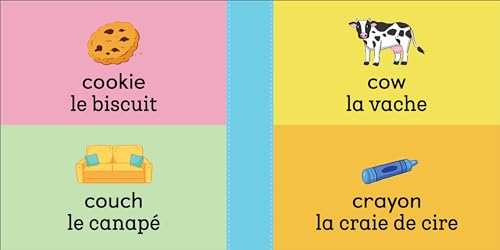 100 First Words for Toddlers: EnglishFrench Bilingual: A French Book for Kids,Used